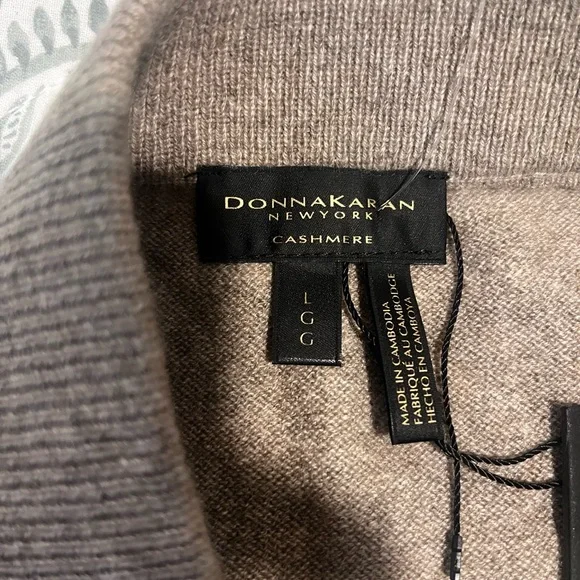 New Donna Karan Brown Pencil Skirt cashmere size L - Picture 4 of 15